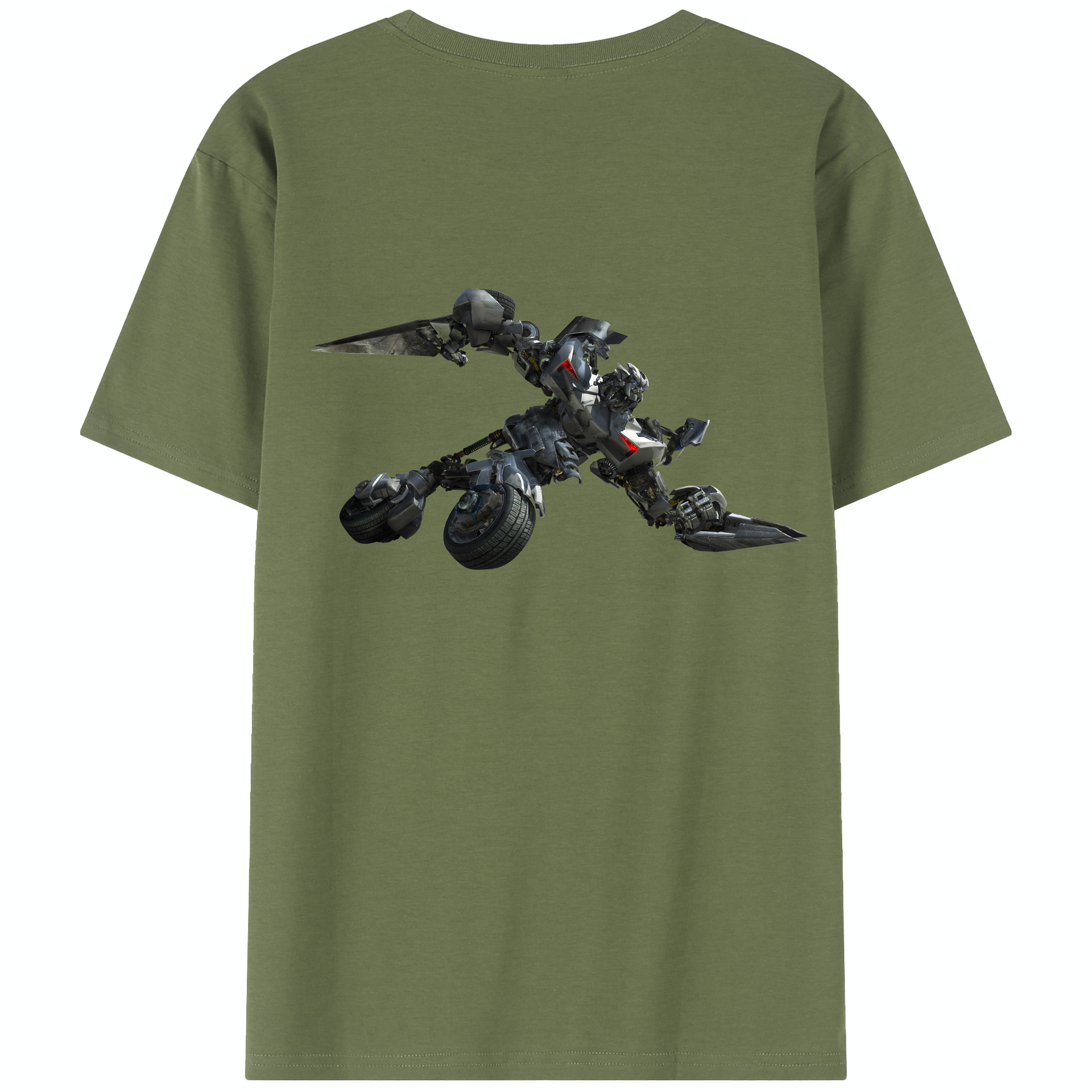 （画像用） Transformers トランスフォーマー 綿100％半袖Tシャツ（背面プリント）